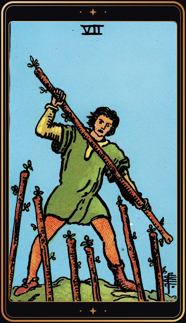 Seven of Wands Seven of Wands
