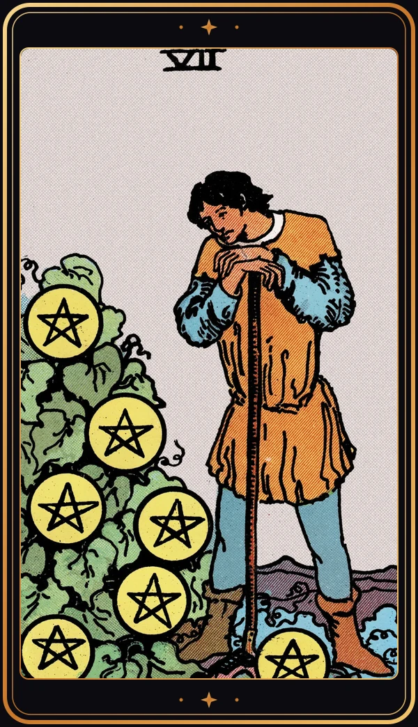 Seven of Pentacles Seven of Pentacles